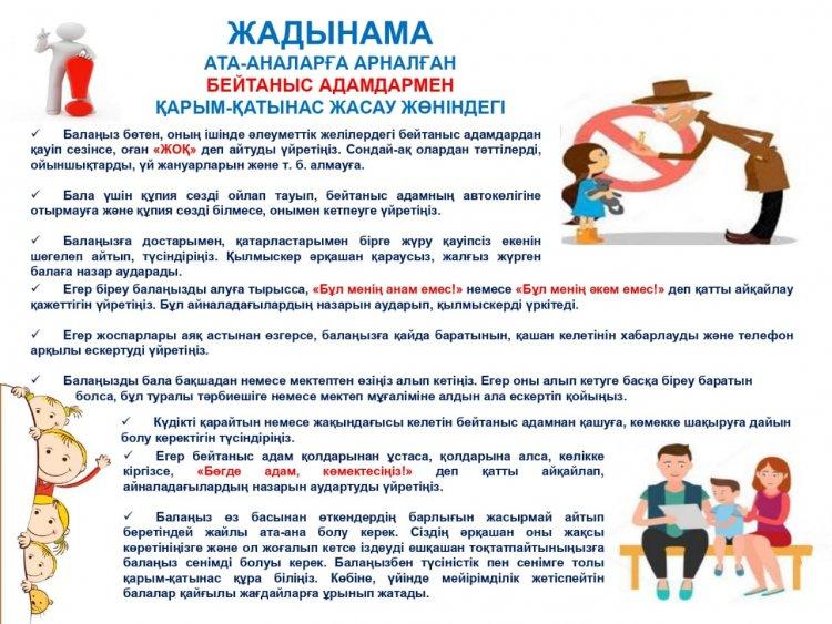 Памятка для родителей по общению с незнакомцами