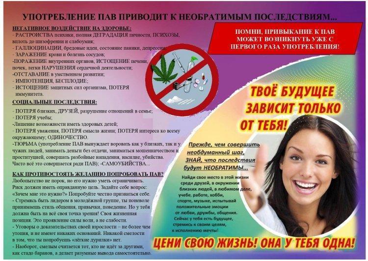 ПРОФИЛАКТИКА УПОТРЕБЛЕНИЯ ПАВ