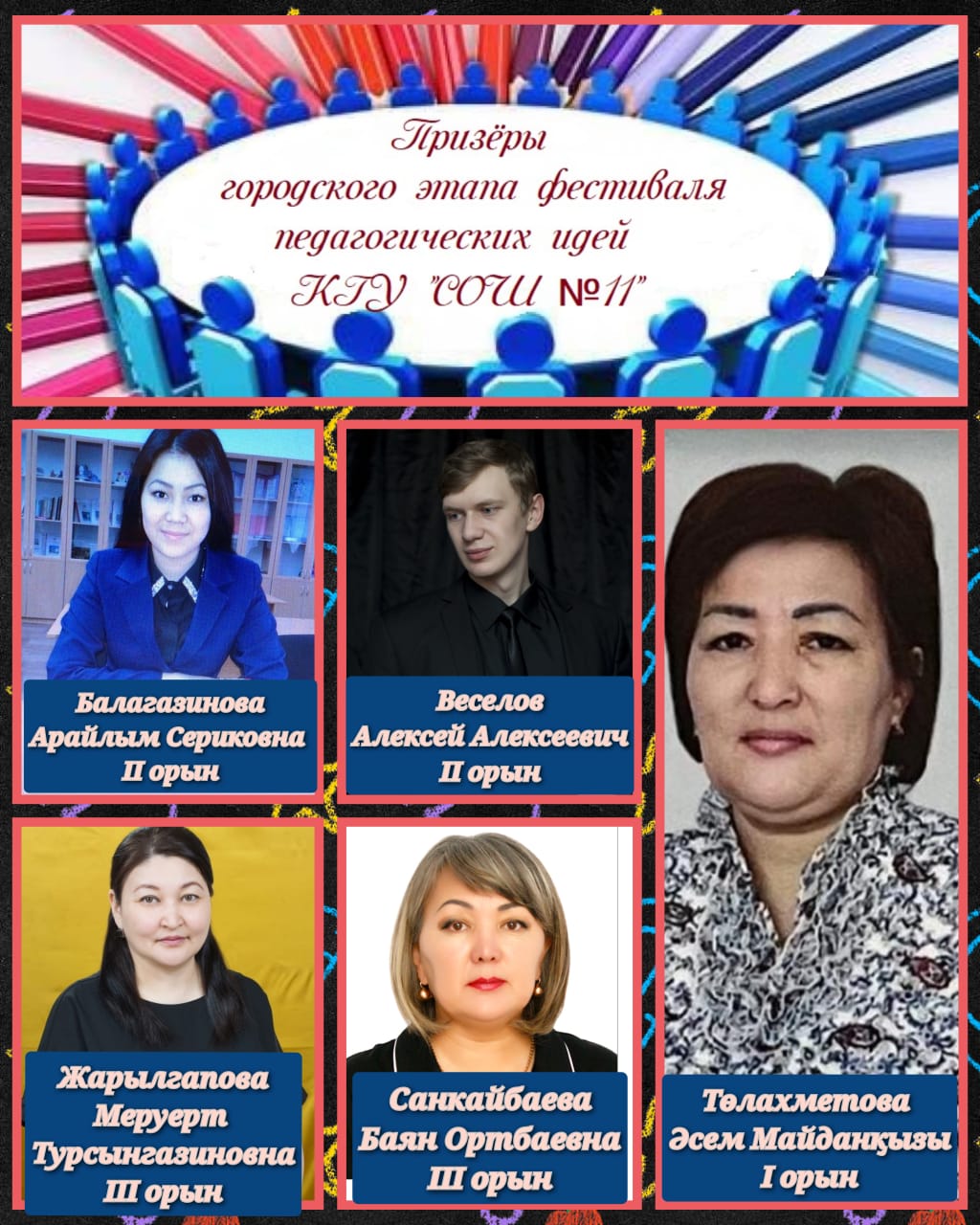 Учителя КГУ «СОШ №11» приняли участие в городском этапе Республиканского  конкурса «Фестиваль педагогических идей»