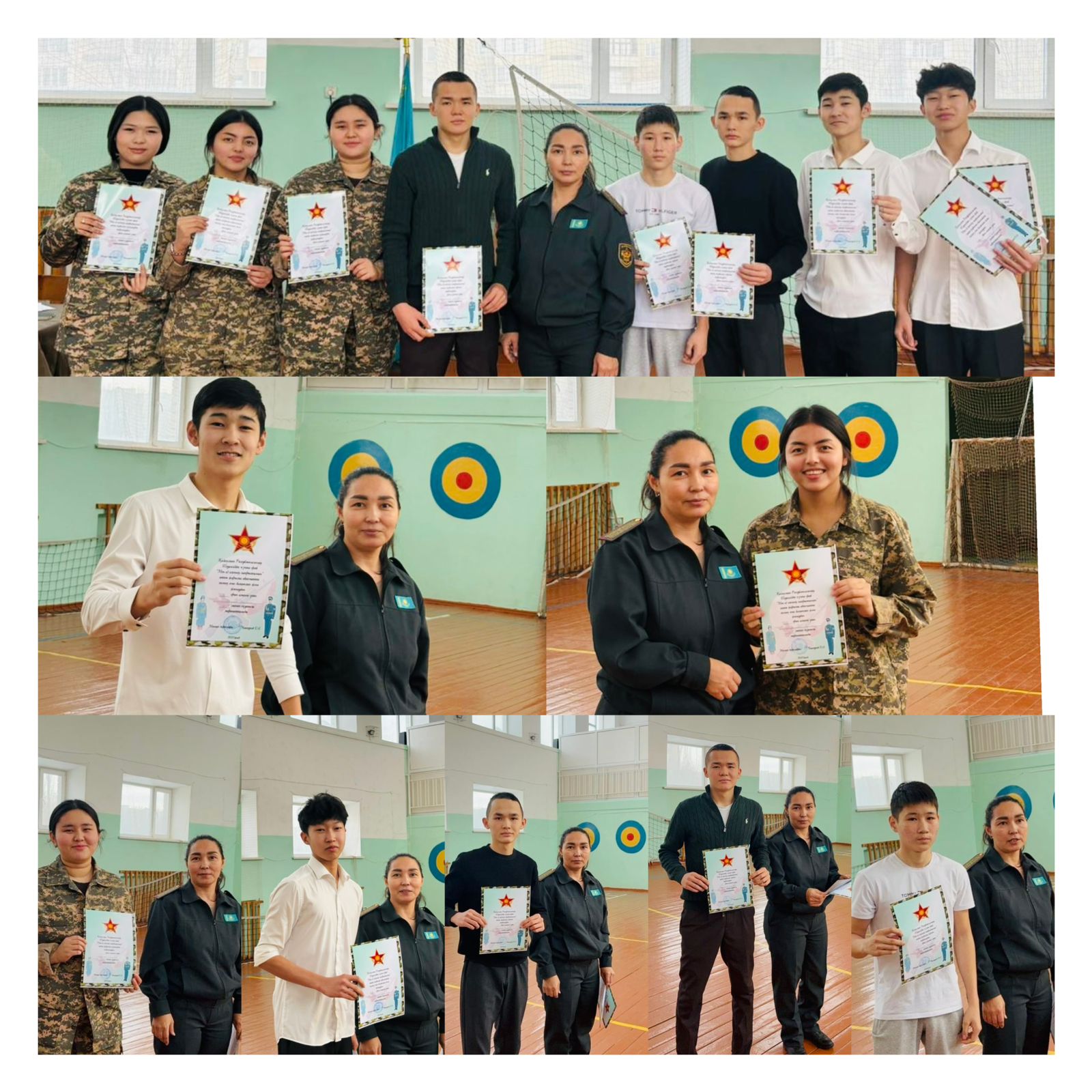 025 жылғы 12 желтоқсанда мектебімізде Қазақстан Республикасының Тәуелсіздік күніне орай 9–11 сынып оқушылары арасында әскери-патриоттық жарыс өткізілді.